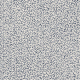 Wallpaper with small scale coral design in navy blue on white. 
