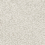 Wallpaper with small scale coral design in grey on white. 
