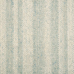 Textural striped broadloom carpet in light blue and cream.