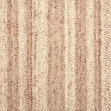 Textural striped broadloom carpet in warm brown. 