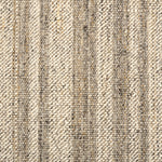 Textural striped broadloom carpet in taupe and cream.