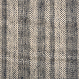 Textural striped broadloom carpet in dark blue and cream
