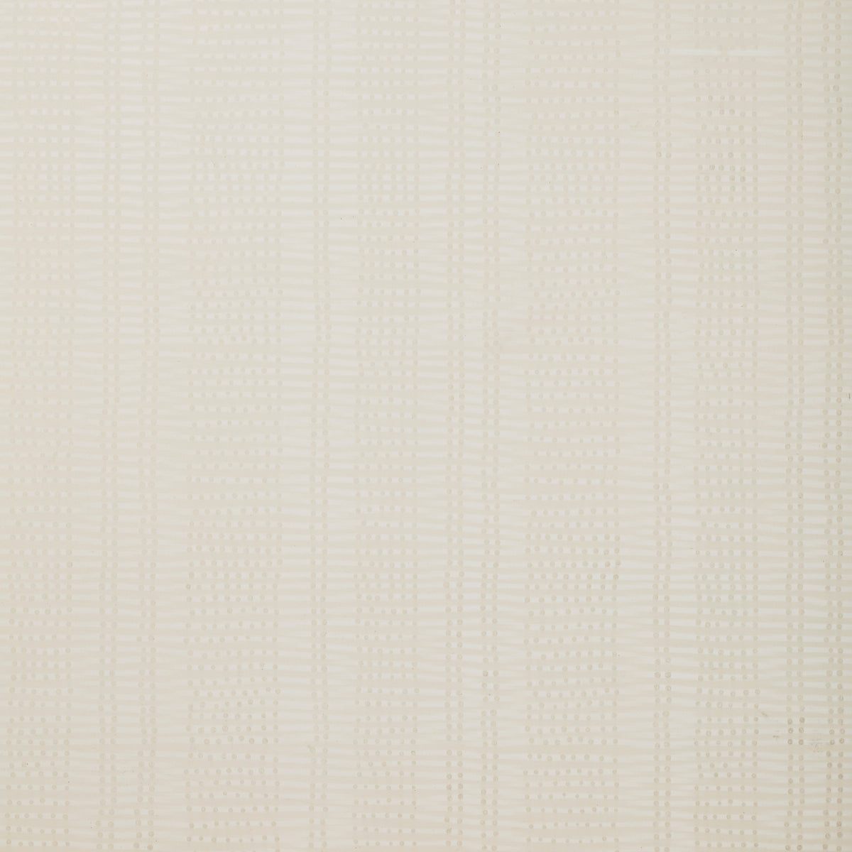 Detail of wallpaper in a textural stripe print in shades of cream.