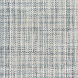 Textural basketweave broadloom in slate blue.