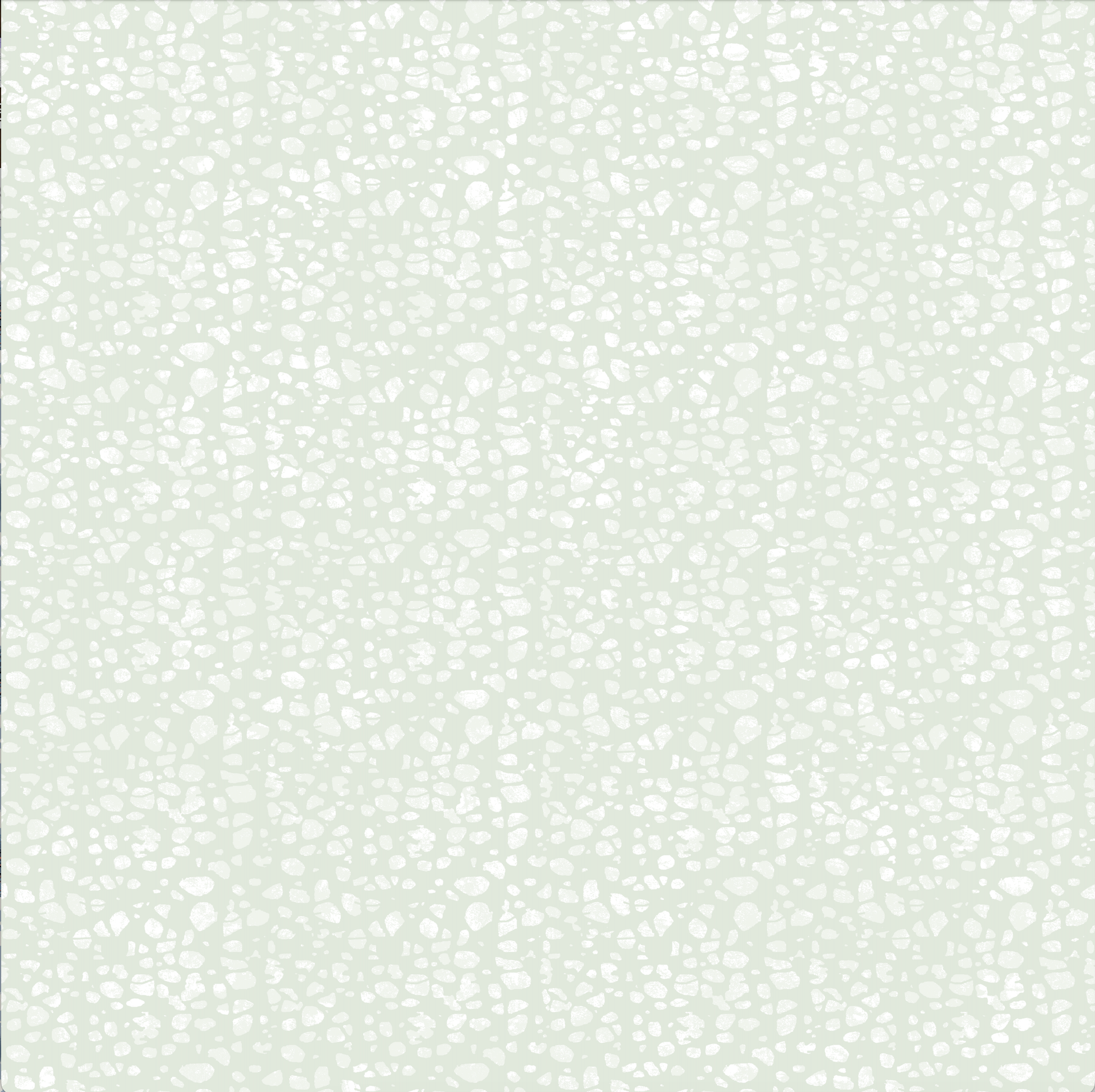 White textural dot pattern on a sage green background