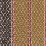 Diamond flatweave runner design in tan and red