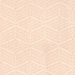 Broadloom in a dimensional herringbone stripe in cream and pink