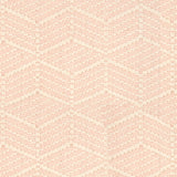 Broadloom in a dimensional herringbone stripe in cream and pink