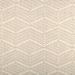 Broadloom in a dimensional herringbone stripe in cream and taupe.