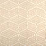 Broadloom in a dimensional herringbone stripe in cream and beige.