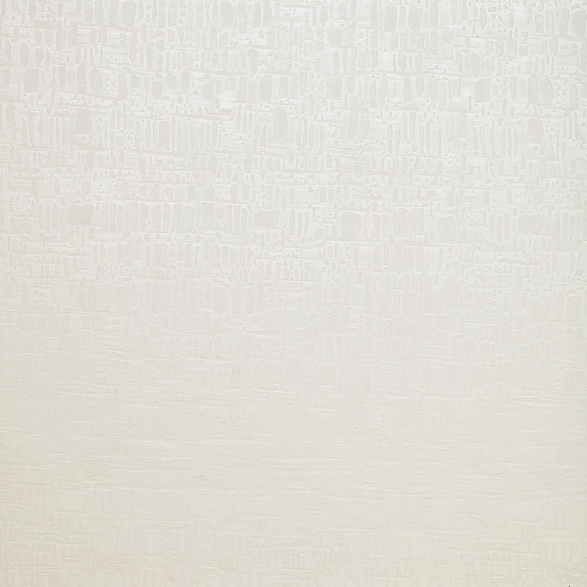 Detail of wallpaper in a textural grid print in shades of cream.