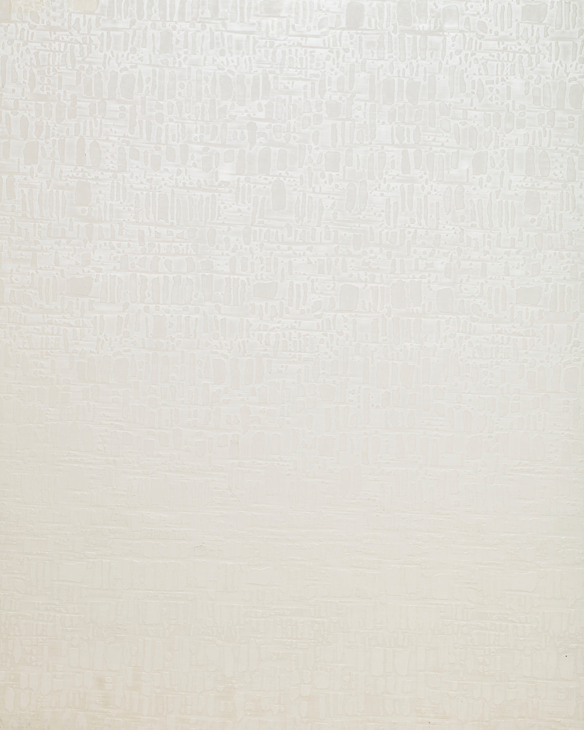 Detail of wallpaper in a textural grid print in shades of cream.