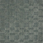 Textured slate blue carpet with a checkered pattern