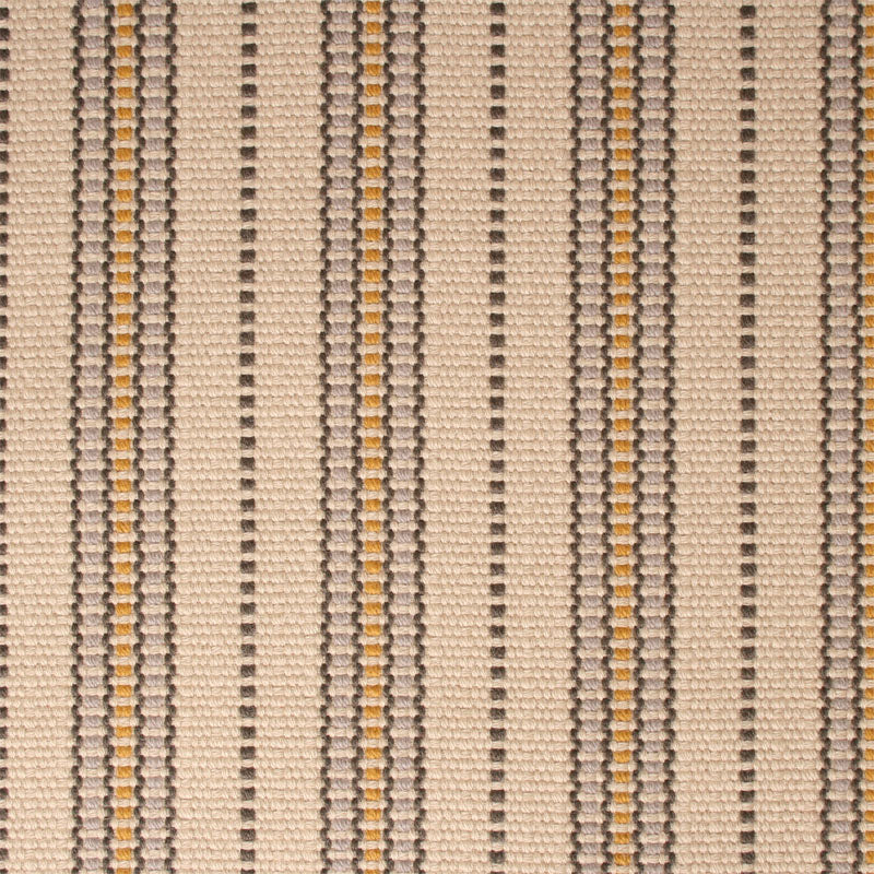 Striped flatweave runner in cream and taupe