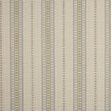 Striped flatweave runner in cream and blue 