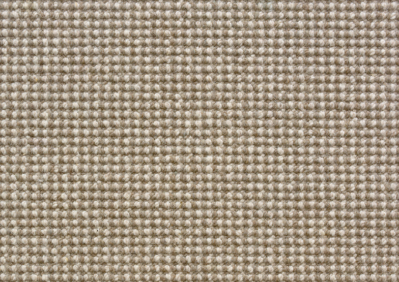 Broadloom carpet swatch in textural pattern light brown color