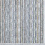 Broadloom carpet  with vertical stripes in gray, tan and blue
