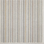 Broadloom carpet with vertical stripes in gray and beige tones