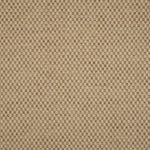 Textural performance broadloom carpet in grid design in beige.