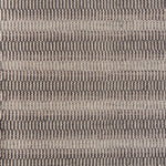 Flatweave rug in a subtle stripe in shades of taupe.