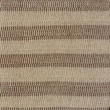 Flatweave rug in a textural stripe in shades of brown