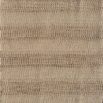 Flatweave rug in a textural stripe in shades of tan.