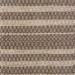 Flatweave rug in a subtle stripe in shades of brown
