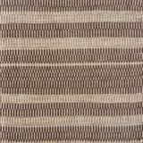 Flatweave rug in a subtle stripe in shades of brown
