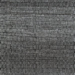 Flatweave rug in a subtle stripe in black and white. 