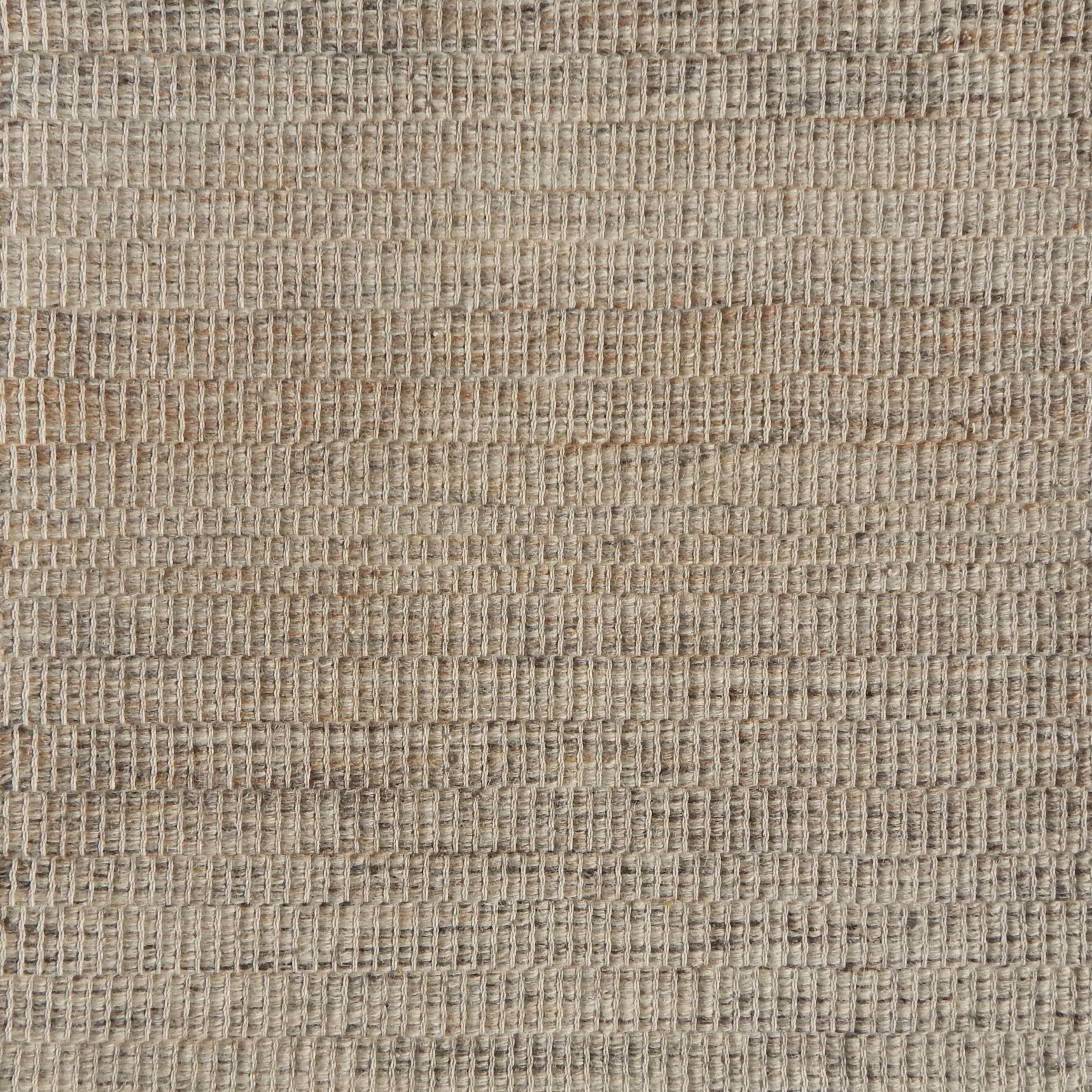 Flatweave rug in a subtle stripe in oatmeal