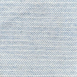 Blue and white striped woven rug. 