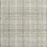 Broadloom carpet with subtle plaid pattern in cream and sage green.