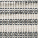 Broadloom carpet in a textural stripe in cream and grey