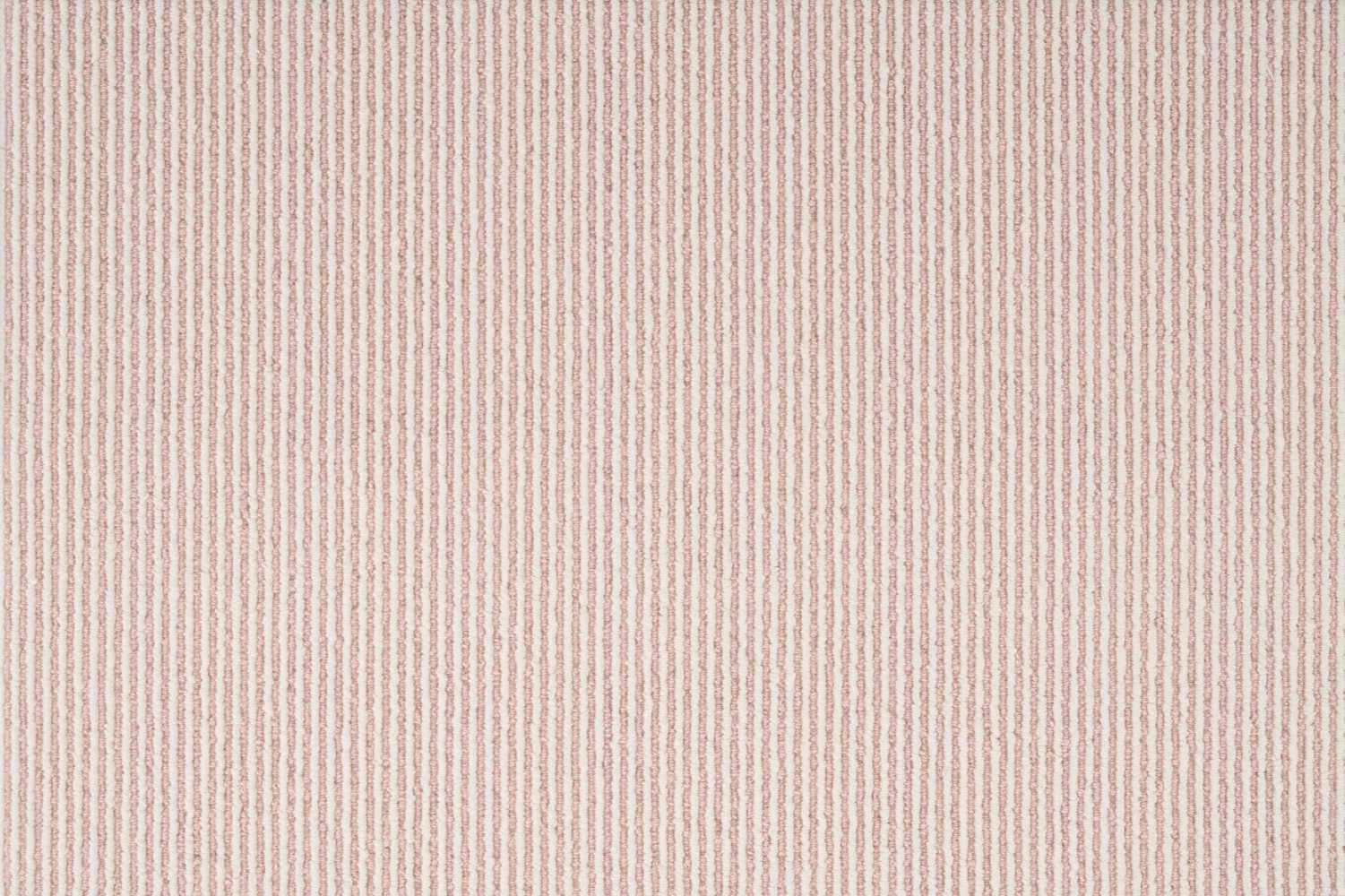 Broadloom carpet with pinstripes in cream and light pink