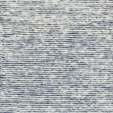 Textured blue and white handmade rug