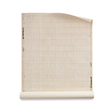 Roll of grasscloth with dashed striped grid in tonal beige. 