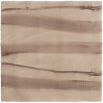 Sheet of hand-painted wallpaper with an irregular combed stripe pattern in purple on a tan field.