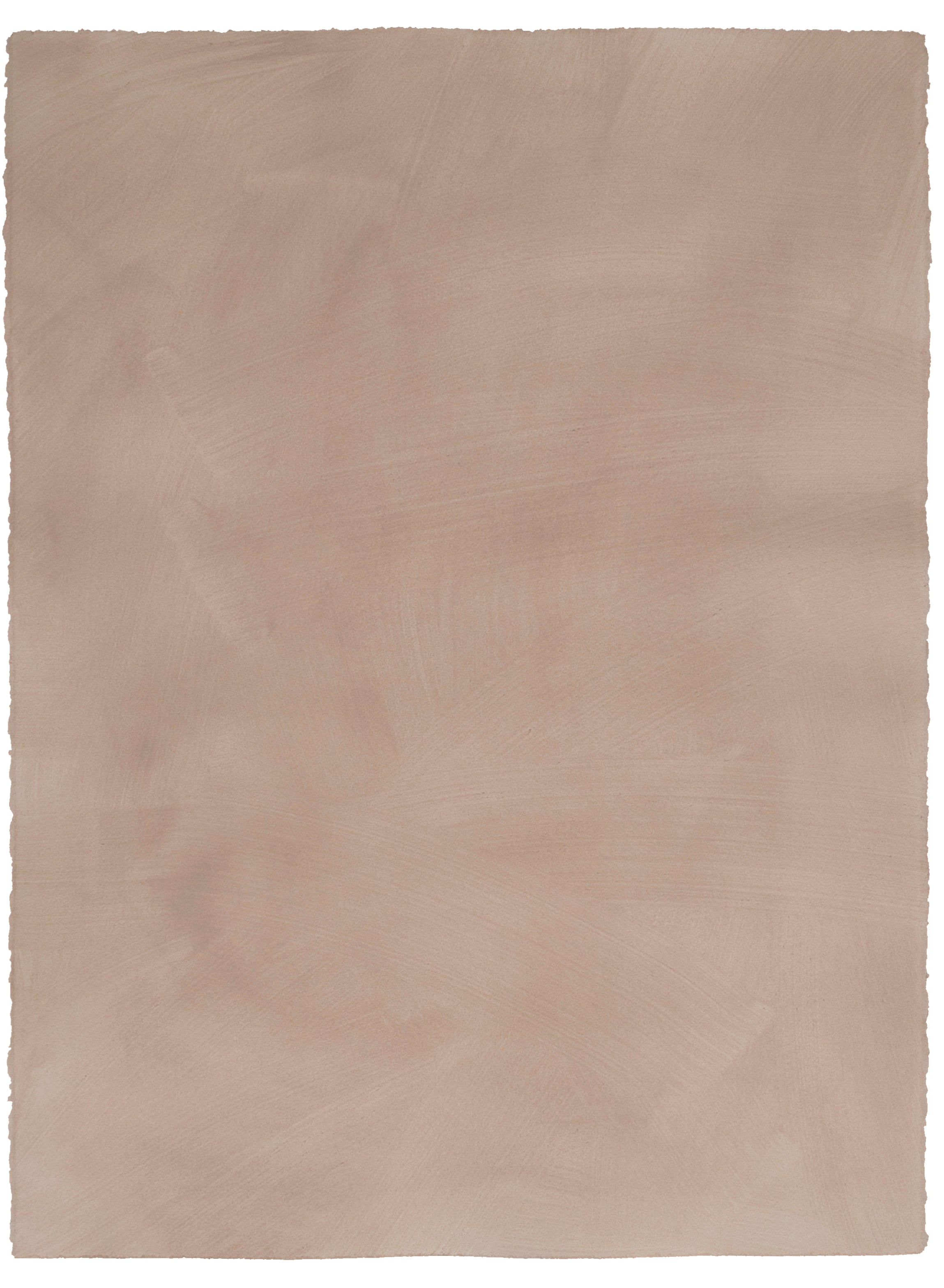 Sheet of hand-painted wallpaper in dusty rose with an irregular brushed texture.