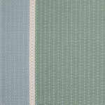 Striped flatweave runner in green and blue 