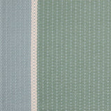 Striped flatweave runner in green and blue 