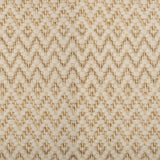 Broadloom carpet in a zig zag diamond pattern in cream and natural fibre. 