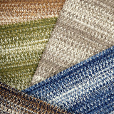 Broadloom carpet swatches in textural braid pattern in various colors. 