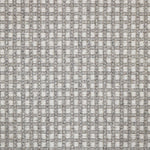 Broadloom carpet swatch in checkered pattern light grey color