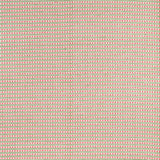 Patterned fabric with pink dots and green stripes on a white background