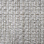Broadloom carpet in a cream and tan plaid