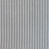 Detail of a hand-woven cotton striped fabric in blue, cream and navy.