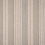Broadloom carpet with beige and seafoam green stripes.