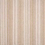 Broadloom carpet with tan and beige stripes