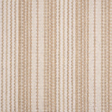 Broadloom carpet with tan and beige stripes
