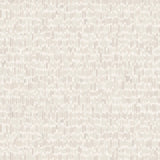 Detail of wallpaper in a linear check pattern in shades of warm ecru on a white field.